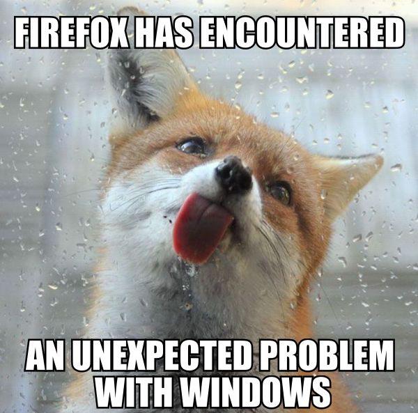 Firefox has encountered - SAAF